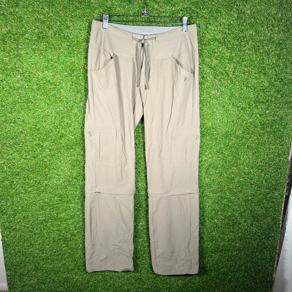 Mountain Hardwear Womens Convertible Hiking‎ Pants 4/32 Tan Nylon Blend Cargo